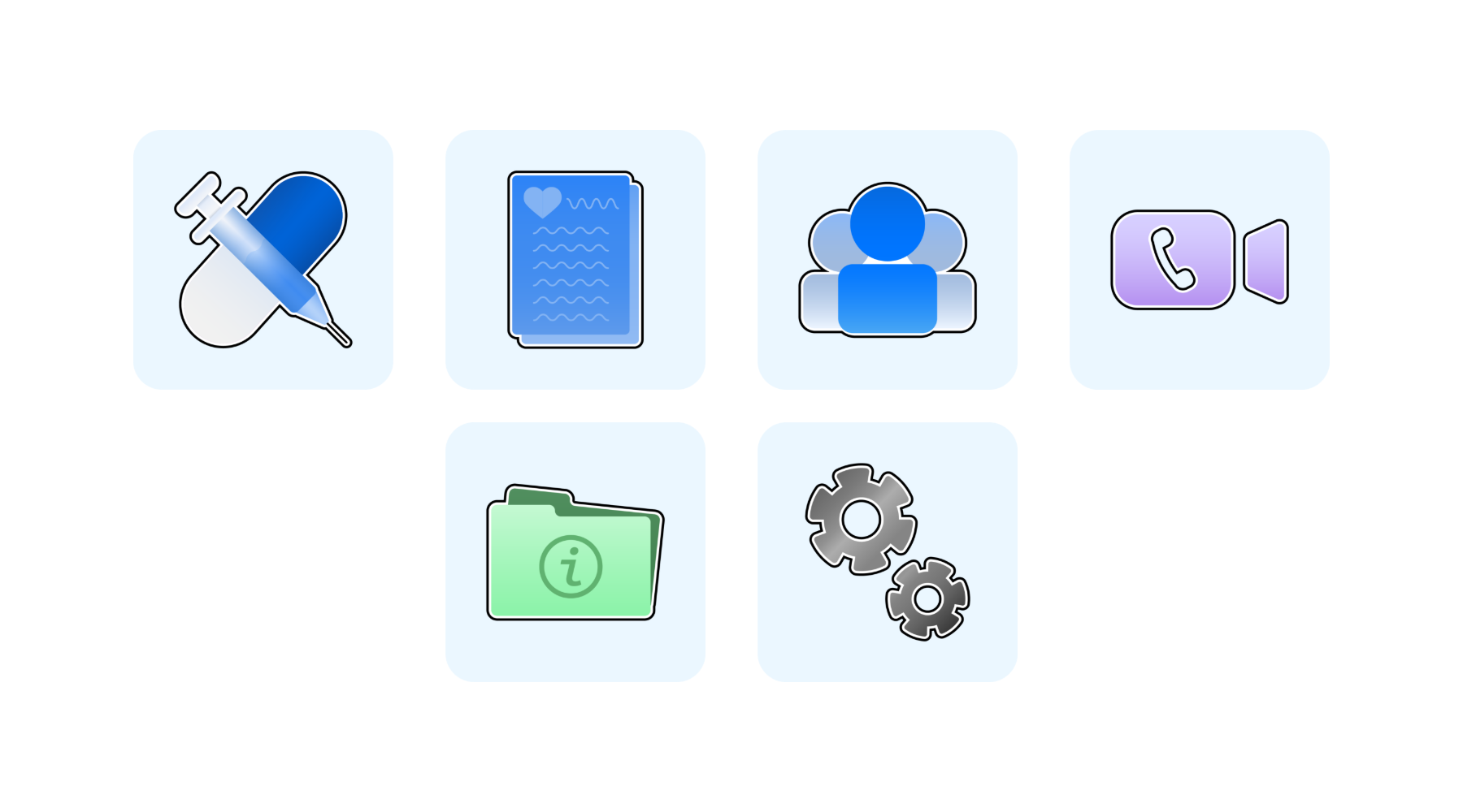 New icons for Iris, designed by Jesse David