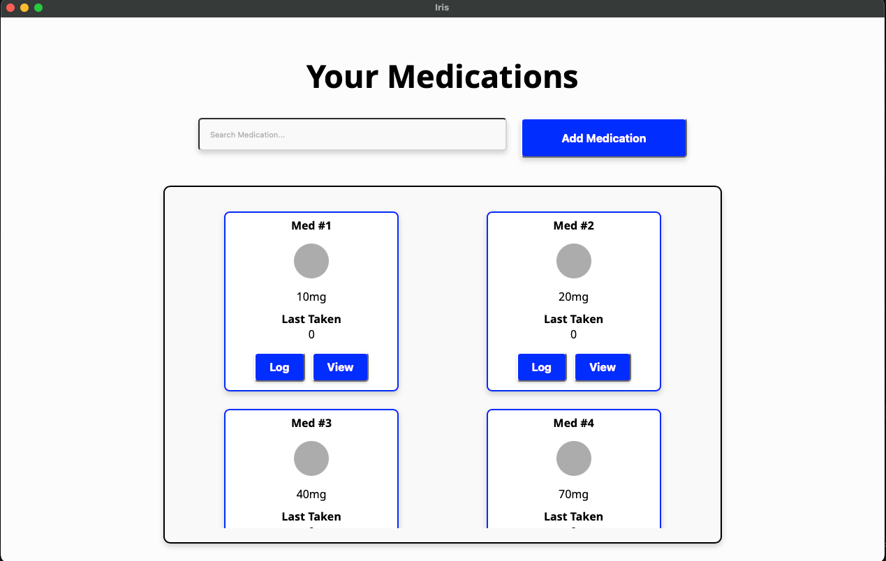 Medication log